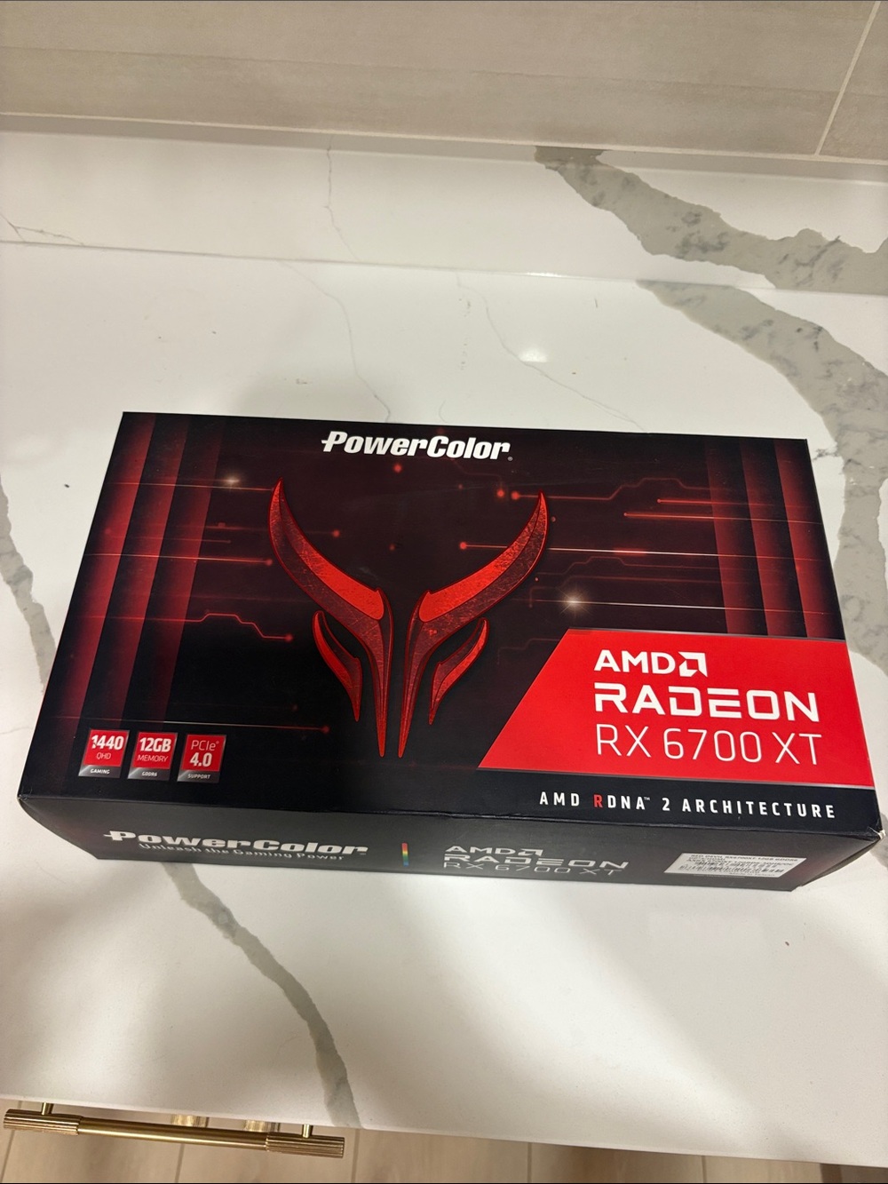 PowerColor AMD Radeon RX 6700 XT Graphics Card - Red & Black